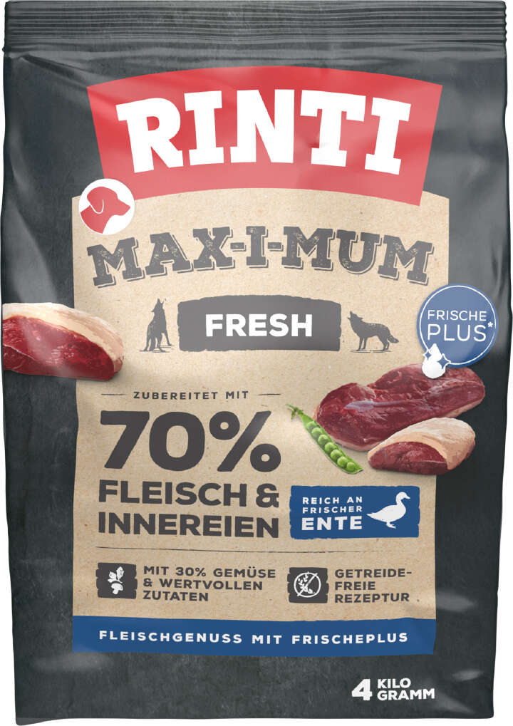 RINTI Hunde-Trockenfutter MAX-I-MUM Ente